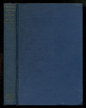 Bild des Verkufers fr Contributions to a Psychology of Blindness zum Verkauf von Between the Covers-Rare Books, Inc. ABAA