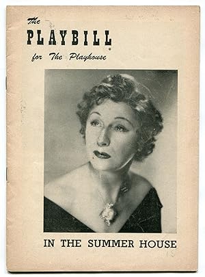 Image du vendeur pour [Playbill]: In the Summer House mis en vente par Between the Covers-Rare Books, Inc. ABAA