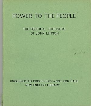Power to the People: The Political Thoughts of John Lennon