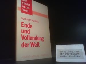 Image du vendeur pour Ende und Vollendung der Welt. Der Christ in der Welt ; 4 mis en vente par Der Buchecker