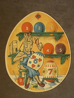 Bild des Verkufers fr Osterkalender Osterhase bei der Arbeit. zum Verkauf von Kohlweyer