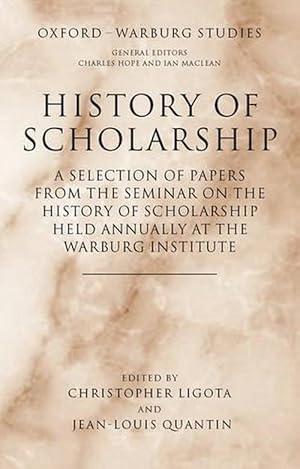 Image du vendeur pour History of Scholarship (Hardcover) mis en vente par AussieBookSeller