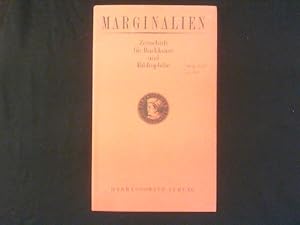 Marginalien. Zeitschrift für Buchkunst und Bibliophilie. 203. Heft (3, 2011).