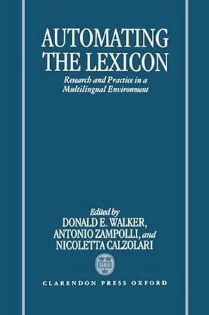 Seller image for Automating the Lexicon (Hardcover) for sale by Grand Eagle Retail