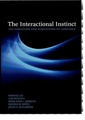 Seller image for The Interactional Instinct (Paperback) for sale by Grand Eagle Retail