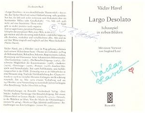 VACLAV HAVEL (1936-2011) tschechischer Dramatiker, Essayist, Regimekritiker und Menschenrechtler ...