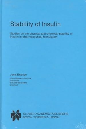 Seller image for Stability of Insulin : Studies on the Physical and Chemical Stability of Insulin in Pharmaceutical Formulation for sale by GreatBookPricesUK