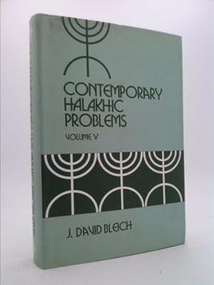 Bild des Verkufers fr Contemporary Halakhic Problems, Vol. 5 (Library of Jewish Law and Ethics) zum Verkauf von ThriftBooksVintage