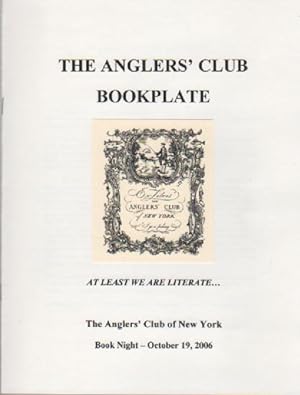 The Anglers' Club Bookplate: At Least We Are Literate.