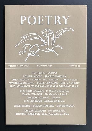 Image du vendeur pour Poetry, Volume 93, Number 2 (November 1958) - Activists : A Sequel Number mis en vente par Philip Smith, Bookseller