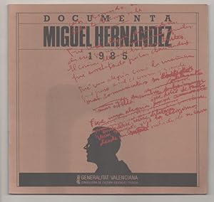 Imagen del vendedor de Documenta Miguel Hernandez 1985 a la venta por Jeff Hirsch Books, ABAA