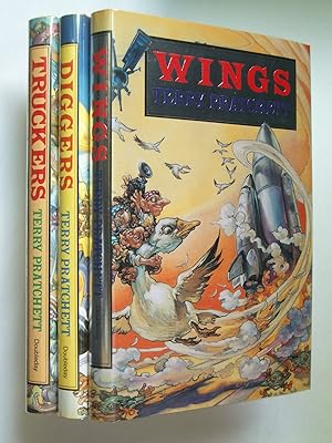 Bild des Verkäufers für Truckers; Diggers; Wings [Bromeliad or Nome trilogy, complete] zum Verkauf von Bookworks [MWABA, IOBA]