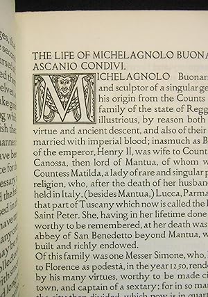 The Life of Michelagnolo Buonarroti; Collected by Ascanio Condivida la Ripa Transone