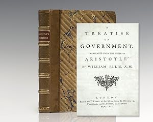 Bild des Verkufers fr A Treatise on Government. Translated From The Greek of Aristotle. zum Verkauf von Raptis Rare Books