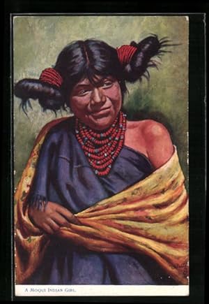 Ansichtskarte A Moqui Indian Girl