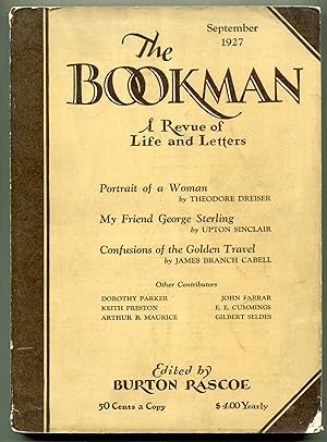 Bild des Verkufers fr The Bookman: A Revue of Life and Letters - Vol. LXVI, No. 1, September, 1927 zum Verkauf von Between the Covers-Rare Books, Inc. ABAA