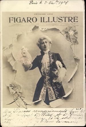 Zeitungs Ansichtskarte / Postkarte Figaro Illustrié, Février 1902, Frankreich