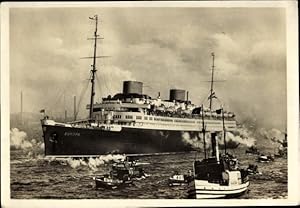 Ansichtskarte / Postkarte Vierschrauben Turbinen Schnelldampfer Europa, Norddeutscher Lloyd Breme...