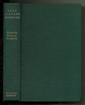 Image du vendeur pour Lord Hervey's Memoirs mis en vente par Between the Covers-Rare Books, Inc. ABAA