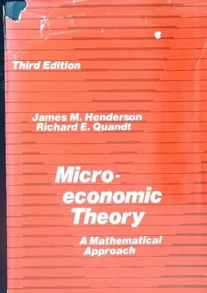 Immagine del venditore per Microeconomic Theory: A Mathematical Approach venduto da Miliardi di Parole