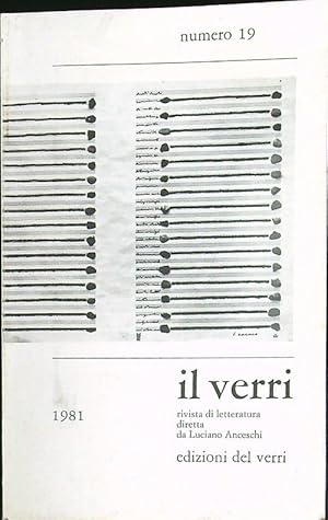 Bild des Verkufers fr Il Verri n. 19/giugno 1981 zum Verkauf von Librodifaccia