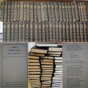 Goethes sämtliche Werke in 49 Bänden. Propyläen-Ausgabe ( v o l l s t ä n d i g ) * numerierte G ...