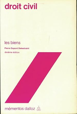 Image du vendeur pour Droit civil / les biens - Pierre Dupont Delestraint mis en vente par Book Hmisphres