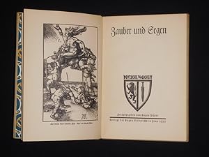 Bild des Verkufers fr Zauber und Segen (= Deutsche Volkheit) zum Verkauf von Fast alles Theater! Antiquariat fr die darstellenden Knste