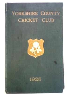 Bild des Verkufers fr Yorkshire County Cricket Club: Thirty-Third Annual Issue Season 1925 zum Verkauf von World of Rare Books