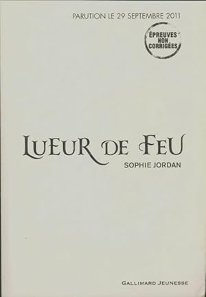 Bild des Verkufers fr Lueur de Feu Tome I - Sophie Jordan zum Verkauf von Book Hmisphres