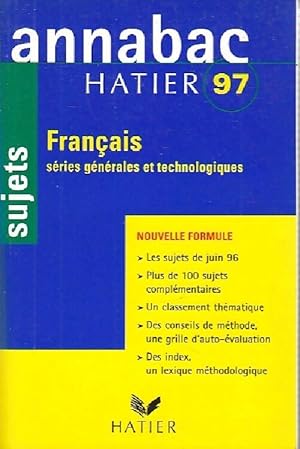 Fran ais 1 re toutes s ries 1997 - B n dicte Boudou