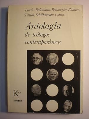 Imagen del vendedor de Antologa de telogos contemporneos a la venta por Librera Antonio Azorn