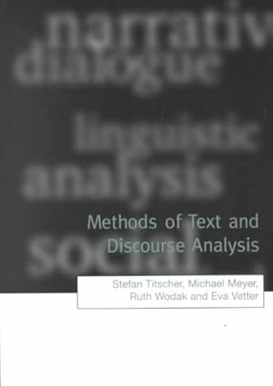 Seller image for Methods of Text and Discourse Analysis for sale by GreatBookPrices