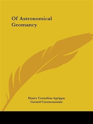 Bild des Verkufers fr Of Astronomical Geomancy zum Verkauf von GreatBookPrices