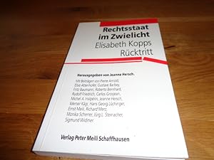 Bild des Verkufers fr Rechtsstaat im Zwielicht: Elisabeth Kopps Ru?cktritt (German Edition) zum Verkauf von suspiratio - online bcherstube