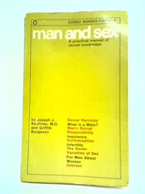 Imagen del vendedor de Man And Sex a la venta por World of Rare Books