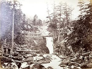 [Pyrénées] : Pont de Scia - Pont du Hourat - Pont d'Espagne - Cascade du pont d'Espagne - Bains d...