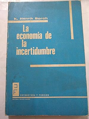 Imagen del vendedor de La economia de la incertidumbre a la venta por Libros nicos