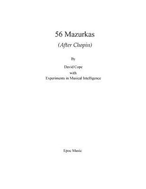 Bild des Verkufers fr 56 Mazurkas : After Chopin zum Verkauf von GreatBookPrices