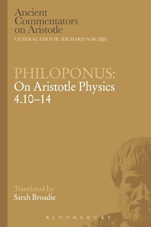 Seller image for Philoponus : On Aristotle Physics 4.10-14 for sale by GreatBookPrices