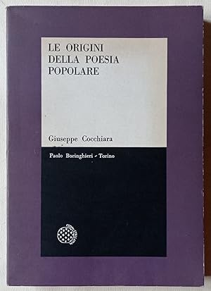 Le origini della poesia popolare.