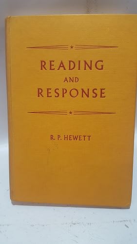Image du vendeur pour Reading and Response: Approach to Criticism of Literature mis en vente par Cambridge Rare Books