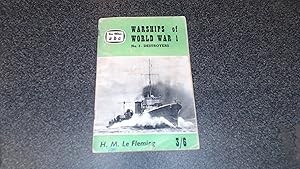 Imagen del vendedor de ABC Warships of World War 1: No.3 - Destroyers a la venta por BoundlessBookstore