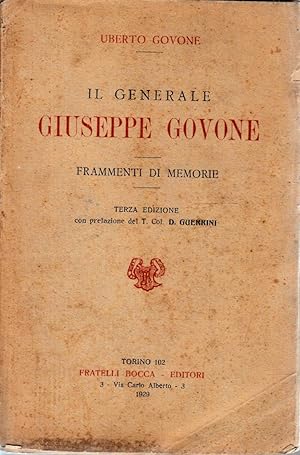 Il generale Giuseppe Govone. Frammenti di memorie