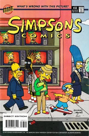 Bild des Verkufers fr Simpsons Comics: #33 - October 1997 zum Verkauf von bbs