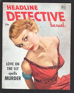 Headline Detective Annual#1 1949-1st issue-Pin-up girl cover-Horror of the Year-crime stories-Sca...