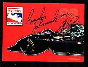 Gordon Johncock Indy 500 Hero Card #54-Size is about 7 x 5-89th Annual Race--Autographed by Gordo...