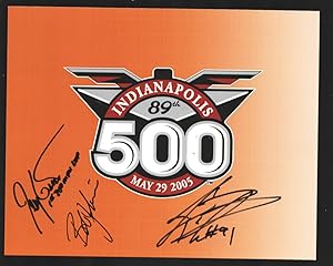 Indianapolis 500 Hero Card 2005 -Size is about 10 x 8-89th Annual Race-Autographed by Jerry Grant...