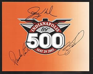 Indianapolis 500 Hero Card 2005 -Size is about 10 x 8-89th Annual Race-Autographed Pancho Carter-...