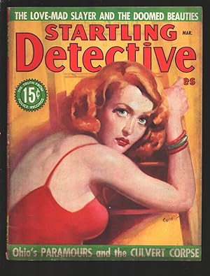 Startling Detective Adventures 3/1937-GGA cover by Cardiff-Dope trafficking-cop killers-Gun moll-...